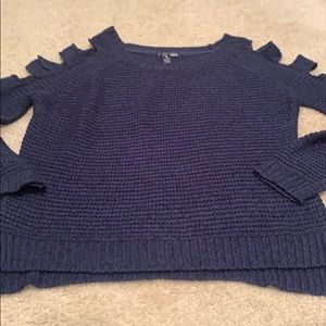 Aqua navy sweater